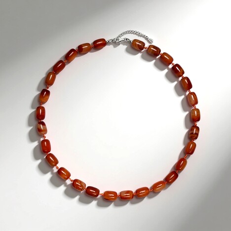 Collana in argento con Corniola