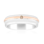 Zilveren ring met een I1 Argyle-Rose de France diamant (Annette)