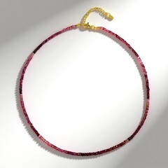 Collana in argento con Tormalina Rosa