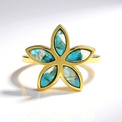 Anello in argento con Mosaico turchese