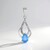 Pendentif en argent et Onyx bleu