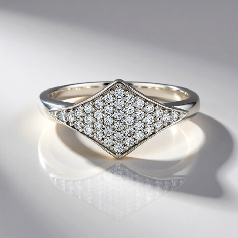 Bague en argent et Zircon