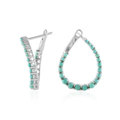 Orecchini A Forma Di Cactus In Argento 925 E Turchese – JERWLI – Regalo Per Donne