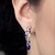 Boucles d'oreilles en argent et Tanzanite (Adela Silber)