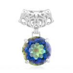 Colgante en plata con Cuarzo Místico azul (MONOSONO COLLECTION)