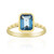 10K London Blue Topaz Gold Ring