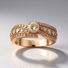 Anello in oro con Diamante Rose de France VS1 di Argyle