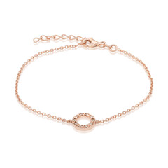 VS1 Argyle-Rose de France-Brillant-Silberarmband