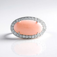 Anello in argento con Opale Rosa (de Melo Essence)