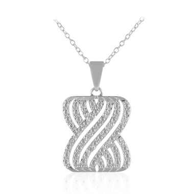I3 (I) Diamant-Silberhalskette