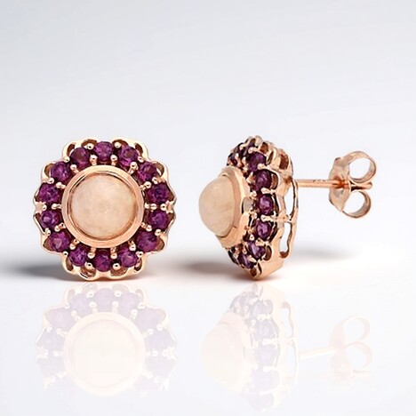 Orecchini in oro con Morganite Brasiliana