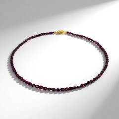 Collana in argento con Granato Magenta