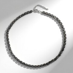 Collana in argento con Ematite Nera