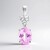 Ciondolo in argento con Kunzite