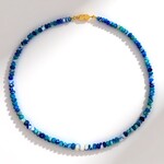 Collana in argento con Afghanite (Adela Silber)