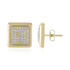 Pendientes en oro con Diamante I1 (H)  (de Melo Gold)