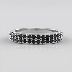 Anello in argento con Spinello Nero