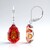 Orecchini in argento con Quarzo Mistico Arancione