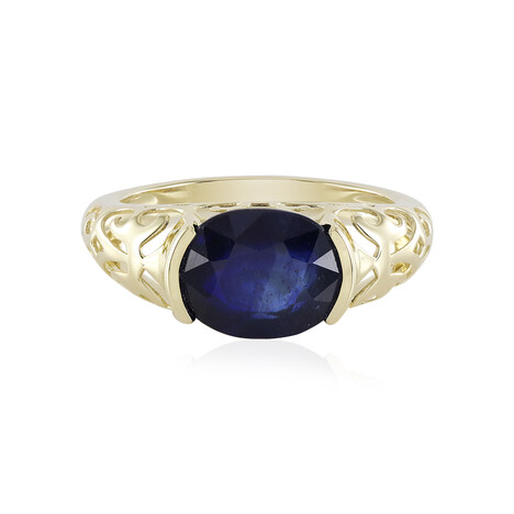 Blauer Madagaskar-Saphir-Goldring