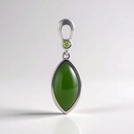 Pendentif en argent et Jade du Canada