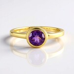 Anello in argento con Ametista Siberiana