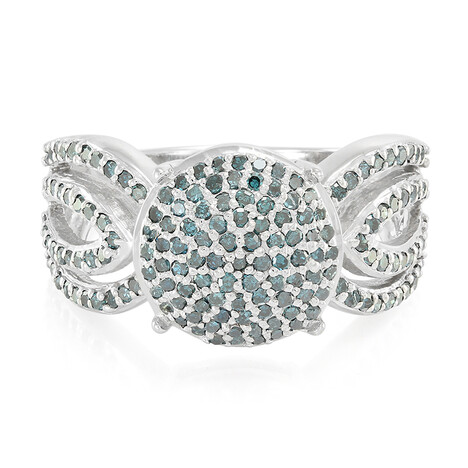 Anillo en plata con Diamante fantasía