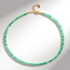 Collana in argento con Smeraldo Brasiliano