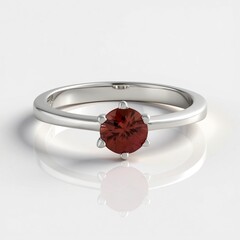 Anello in argento con Zircone Rosa