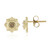 Boucles d'oreilles en or et Diamant champagne I2 (de Melo Gold)