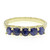 Zilveren ring met blauwe Birmese saffieren