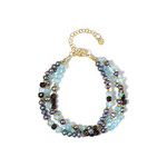 Edelstein-Silberarmband