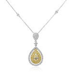 18K SI2 Yellow Diamond Gold Necklace (CIRARI)