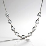 Collier en argent et Topaze blanche