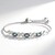 Bracciale in argento con Quarzo Mistico Blu