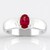 Anello in argento con Rubellite Brasiliana AAA