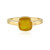 Anillo en plata con Zafiro amarillo de Madagascar