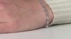 Brazalete en plata con Topacio azul cielo