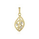 I2 (I) Diamond Silver Pendant