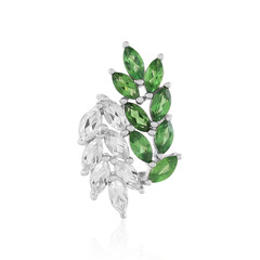 Pendentif en argent et Apatite verte
