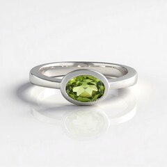 Anello in argento con Peridoto