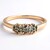 Anello placcato in oro con Diamante Fancy