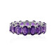 Bague en argent et Améthyste de Zambie