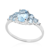 Bague en or et Aigue-marine