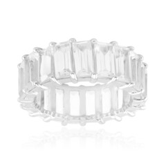 Anello in argento con Topazio Bianco