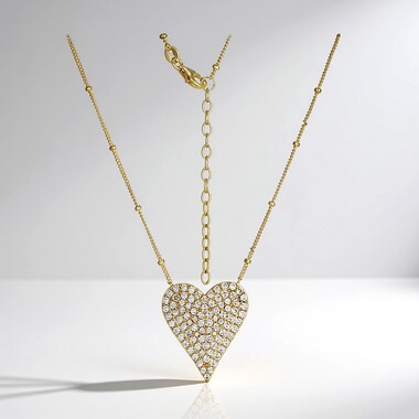 Zircon Silver Necklace (Adela Silber)