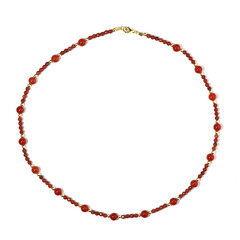 Edelstein-Silberhalskette