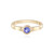 Gouden ring met een AAA tanzaniet (Adela Gold)