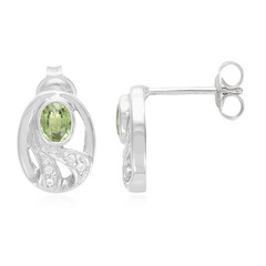 Boucles d'oreilles en argent et Saphir du Mozambique