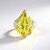 Anello in argento con Quarzo Ouro Verde (Gems en Vogue)