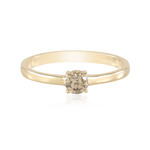 I2 Schokoladen-Brillant-Goldring (SUHANA)